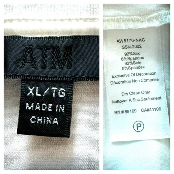 ATM Anthony Thomas Melillo Stretch Silk Crewneck Tee - Picture 8 of 11